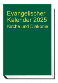 Vorderansicht eines Taschenkalenders mit grünem Umschlag